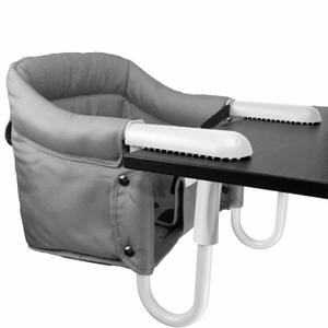 Portable Hook on High Chair for Baby & Travel Toddler from 6-36 Months  Clip on Baby Seat for Table  Fast Table Chair for Travel & Dining Including Storage Bag - Gray