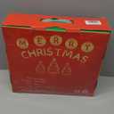 N&T NIETING Pop Up Christmas Tree with Lights, Collapsible Tinsel Xmas Tree Decorations, Pencil Christmas Tree Skinny Tree for Holiday Xmas Home Office Decor, 25 Balls, 3Ft, Green