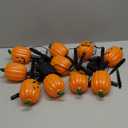 Retisee Halloween Pumpkin Pathway Markers Lights Solar Powered Pathway String Lights Light up Jack O Lantern Pumpkin Garden Stakes for Yard Lawn Tree Patio Walkway Driveway Party Decor (10 Pcs)