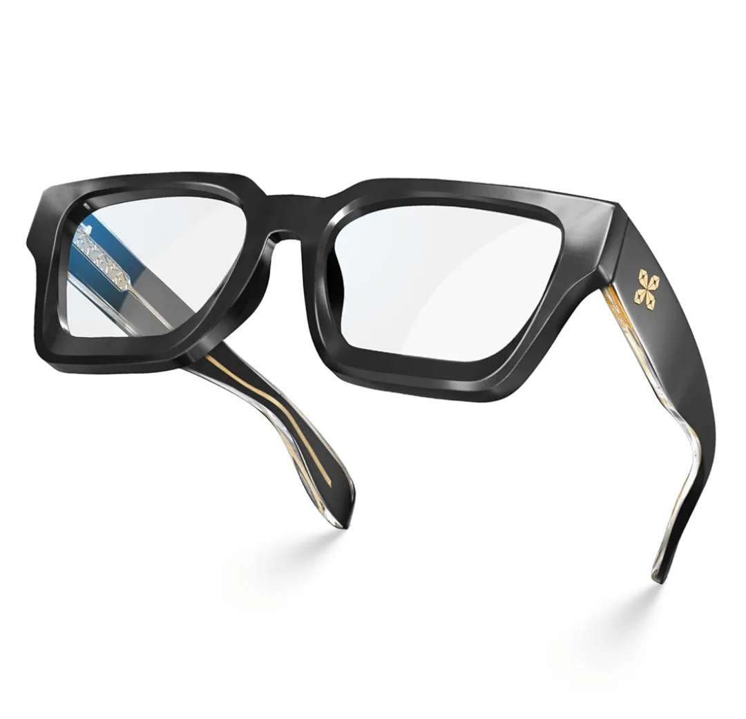 livho Oversized up to 99% Blue Light Blocking Glasses for Woman - Rectangle Fashion Glasses for Computer, Chic Preppy Frame
