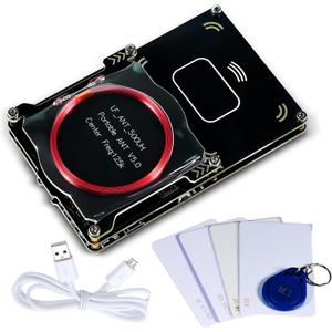 Proxmark3 Easy V3.0 DEV Kit, RDV4 Memory ID M1 IC RFID Card Reader Decryptor Decoder with Integrated Antenna, 5X HF LF IC ID Cards Black Proxmark3 Easy V3.0 DEV Kit, RDV4 Memory ID M1 IC RFID Card Reader Decryptor Decoder with Integrated Antenna, 5X HF LF IC ID Cards Black