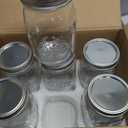 WELLIFE Wide Mouth Mason Jars, 6 Pack Mason Jars 32 oz for Pickling, Canning, Fermenting and Food Storage, Microwave & Dishwasher Safe