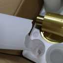 Hardwired Wall Sconces Set of Two, Modern Bathroom Sconces Wall Lighting with Milky White Glass, Brushed Gold Sconces Wall Decor Set of 2 for Bathroom Mirror Bedroom Living Room Hallway