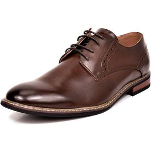 Bruno Marc Men's Leather Lined Dress Oxfords Shoes (12, Dark Brown)