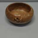 EDHAS Yarn Storage Acacia Wood Hand Made by Indian Artisans Yarn Bowl for Crocheting & Knitting (6" x 6" x 3'')