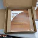 Forbena Corner Bookshelf Wall Mounted Set of 4, Wooden Floating Book Shelves for Nursery, Large Wall Shelving Unit for Living Room Bedroom Bathroom Kitchen Office Classroom Corner (Walnut Color) (12" Depth)