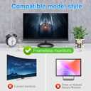 Removable Hanging Magnetic 24 Inch privacy screen for computer monitor, Fit Frameless Monitor 16:9 Widescreen, Anti Blue Light Filter, Anti-Glare Eye Protector Shield, Adhesive-Free, Easy Installation