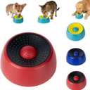 Dog Lick Bowl with Roller Ball, Dog Lick Ball for Dogs,Dog Licking Bowl with Rolling Ball for Pet Slow Eat,Dog Lick Bowl with Ball for Enjoy Eating,Lick&Roll Bowl Focus On Pet Enjoy Meal. (Red-A)