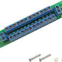 PCB007 1X 12 Position Power Distribution Board 2 Inputs 2 x 13 Outputs for DC AC Voltage New