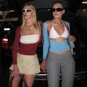 Backless Tops for Women Sexy - Casual Y2K Crop Shirts Long Sleeve Crewneck Slim Fit Cut Out Tees Burgundy