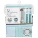 Zenna Home Hotel Shower Curtain, Insta Curtain, Fabric, Aqua