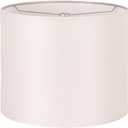 Wellmet Self-assembly Lampshade, CramWhite, 16" Top x16" Bottom x12" High, Drum Lampshade for Table Lamp, Bedside Lamp, Floor Lamp, Fabric Replacement Lamp Shade Classic Modern Style, Spider Fitter