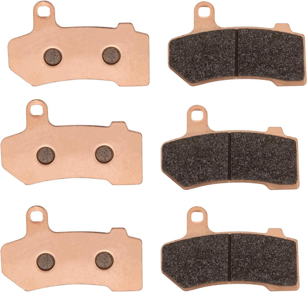 Sintered Copper Brake Pads for Harley Davidson FLHTCU Ultra Classic Electra Glide 2008-2020, FLHR Road King, FLHX Street Glide 2008-2022