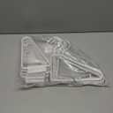 WRYLCYH 8 Pcs Foldable Hangers, Plastic Collapsible Hangers, Portable Folding Clothes Hanger, Foldable Travel Hangers, Foldable Hangers for Travel, Cruise, Home, Bedroom, Dorm (White)