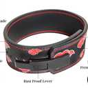 Anime Weight Lifting Lever Belt | 10mm Premium Leather Weightlifting Belt for Powerlifting, Bodybuilding, Deadlift, Squats, Exercise Workout | Heavy Duty Gym Belt Best for Men & Women, Medium
