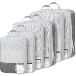 Compression Packing Cubes for Travel, Lightweight Vacation Travel Essentials, Travel Accessories for Suitcase Organizer Bags Set, Durable Luggage Organizer