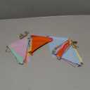 Pennant Banner Flags Pastel - GREATRIL Colorful Triangle Banners for Birthday Easter Classroom School Carnival Garland Outdoor Burlap Bunting Party Decorations 4 Strings