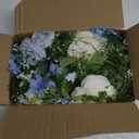 DearHouse 2Pcs Artificial Peony Flower Garland - Silk Peony Garland with Purple White Flowers for Wedding Party Table Decoration,6ft/Strand(White& Blue&Dark Blue)