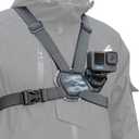 SUREWO Magnetic Quick Release Adjustable Chest Mount Harness Compatible with Go pro Hero 13/12/11/10/9/8/7/6/5 Black,DJI Osmo Action 6/5 pro/4/3/2,Insta 360 ONE R and More