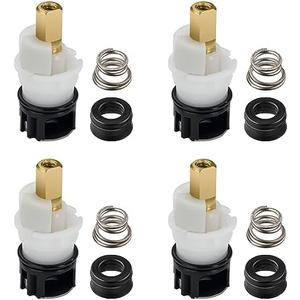 RP25513 Faucet Stem Replacement for Delta two handle Faucet Repair Kit Includes RP24096 Cartridge RP4993 Seat and Spring RP24097 Turn stop1/4, 4 pack