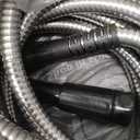 BIONIC STEEL 50 Ft Metal Garden Hose with Sprayer Nozzle, Non Kinking Designed Stainless Steel Heavy Duty Water Hose 50Ft x 5/8 in. Ultra Flexible NON Expandable for Uninterrupted Water Flow, 500 PSI