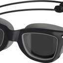 Speedo Unisex-Adult Swim Goggles Sunny G (Seasider Anthracite/Smoke/Silver)