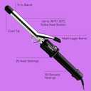 Conair Instant Heat 3/4-Inch Curling Iron, -inch Barrel Produces Tight Curls, Hair Curler for Short to Medium Hair, 25 Heat Setting Hair Curling Iron, Black