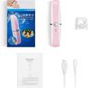 Electric Nail Clippers Fingernails Automatic Manicure Portable Charging Cut Polish Trim Nail Grinder Adults NL6312 Pink