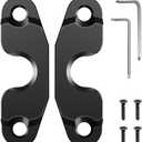 Veharvim Upgraded Sun Visor Repair Kit for Jeep, Heavy Duty Sun Visor Clip Compatible with Jeep Wrangler JK 2018/ JL/Wrangler 2018-2023/ Gladiator 2020-2023 (Black)