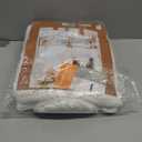 BIOLINEN 100% Cotton Terry Shawl Collar Bathrobe with Slippers (One Size, White)