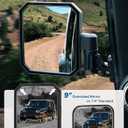 JOYTUTUS Mirrors Doors Off for 1997-2018 Wrangler TJ JK JK Unlimited, 9" Oversized Anti-Vibration Side Mirrors with Auto-Fold Breakaway Design, Quick Release Base for Off-Road Mirrors