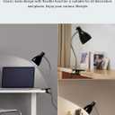 Desk lamp Eye-Caring Table Lamps, 360°Rotation Gooseneck Clip on Lamp Reading Light Portable Reading Book Light Clamp Study Desk Lamps for Bedroom and Office Home Lighting (Black)