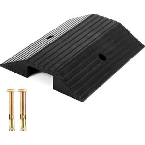 Rubber Ramps for Door Threshold 19.7 x 15.3 x 3 Inches Wheelchair Ramp Non Slip for Home Doorways, Suitable for Thresholds Under 2.4 Inches in Height for Getting in and Out of Houses, 600 Lbs Capacity