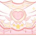 GeekShare Large Gaming Mouse Pad Kawaii Pink Non-Slip Rubber Back Mouse Pad Big Waterproof Desk Mat for Keyboard and Mouse Perfect for Gaming,or Home Office Work - Star WingsSuper Dense Cloth