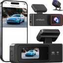 2K Dash Cam Front and Rear with 64GB SD Card, Wireless WiFi Dash Camera for Cars, 1.5'' Screen Mini Dashcam Front and Back, Support G-Sensor/Time Lapse 2 Kinds Parking Monitor