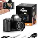 Mini Keychain Digital Camera, 1080P Portable Camera with 4X Zoom, 8GB SD Card & Accessories, Perfect for Kids Teenagers Adult Beginners