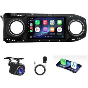 Radio for Toyota Tacoma(Non-JBL-Version) 2016 2018 2019 2020 2021 Wireless Carplay and Android Auto10 inch Touch Screen Bluetooth Stereo GPS Backup Camera SWC FM EQ