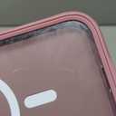 BERFY for iPhone 17 Pro Max Case, Compatible with MagSafe, Built-in Glass Screen Protector, Camera Protection, Shockproof Full Body Phone case 6.9", Translucent Palevioletred