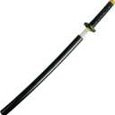 Set of Two 26 1/2 Inch Japan Samurai Pu Foam Blade Anime Sword Ninja Katana, Play, Fencing, Fun, Birthday, Halloween