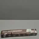 Recliner Headrest Protector-Faux Leather Headrest Covers for Recliners,Recliner Headrest Cover with Elastic Straps,Chair Headrest Cover for Recliners Protector 17 x 27 in(Dark Brown)