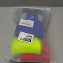 likloks Light Compression Socks (815 mmHg)  Cushioned, Arch Support, Breathable  Sports Knee High Socks Red/Yellow/Blue  3 Pairs, S/M