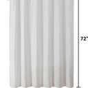Boho Shower Curtain with Hooks, White Sheer Shower Curtain Set with Dot Pattern, Elegant Farmhouse Curtains - Waterproof Bathroom Decor for Home and Apartment, 12 Plastic Hooks Included, 72Wx72L