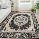 8x10 Area Rugs Washable,Boho Rug for Living Room Bedroom Dining Room,Large Vintage Bohemian Distressed Carpet Non Slip,Floral