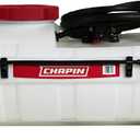 Chapin 97154 Tank Sprayer, 15Gallon, ATV/UTV, HeavyDuty Poly Tank, 12V Diaphragm Pump, 6" Wide Opening, Triple Filtration, 18" Wand & 15Ft Hose for Fertilizer, Weed & Pest Applications