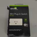 Leviton Decora Smart Plug, Wi-Fi 2nd Gen, Works with Matter, My Leviton, Alexa, Google Assistant, Apple Home/Siri & Wire-Free Anywhere Companions for Switched Outlet, D215P-1RW, White