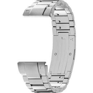 LDFAS Fenix 8/7/6/5 Band, 22mm Titanium Metal [Super Scratch Resistant] Quick Easy Fit Watch Strap Compatible for Garmin Fenix E/7 Pro/6 Pro/5 Plus/quatix 7/Instinct 2 Bands