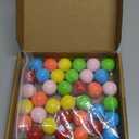 36pcs Game Replacement Marbles Balls, 23mm Plastic Balls for Chinese Checkers Marble Run Marbles Game DIY Decoration (6 Colors)