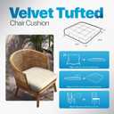Amgo Modern Design Tufted Dining Chairs with Anti-Slip Bottom and Removable Cover, Anti-Pet Scratch Fabric, Premium 62D Foam, 16'' x 16'' x 2'', Blue (Pack of 1)