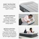 SLEEPLUX Durable Inflatable Air Mattress with Built-in Pump, Pillow and USB Charger, Twin 15"