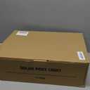 APONUO Solar Post Lights Outdoor, 2 Lighting Modes 16 LEDs Solar Post Cap Lights for 4x4 5x5 6x6 Vinyl Wooden Posts Waterproof Fence Post Lights Solar Powered for Deck/Fence/Porch (Black,12 Pack)